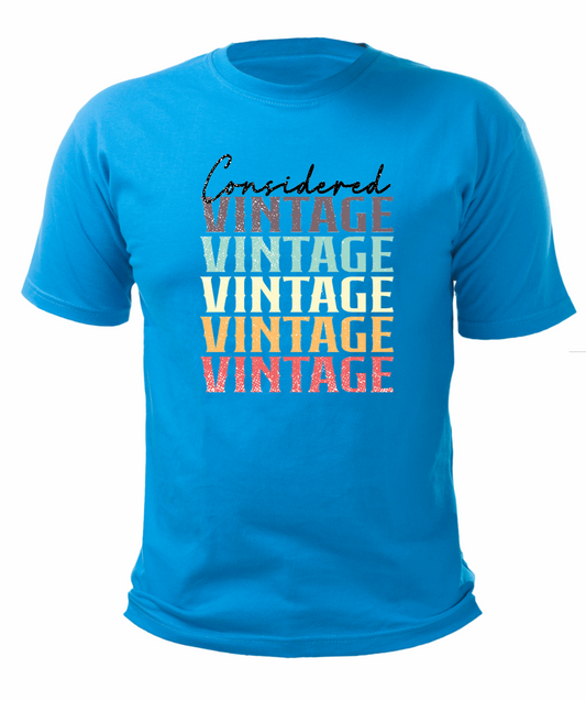 Considered Vintage Short Sleeve Tshirt For Him